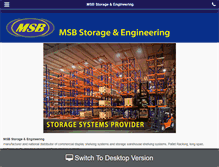 Tablet Screenshot of msbstorage.com